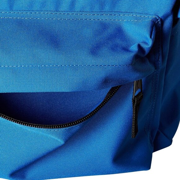 🆕 Men Blue Classic School Featuring Adjustable Padded Double-Zipper Backpack - Picture 6 of 7